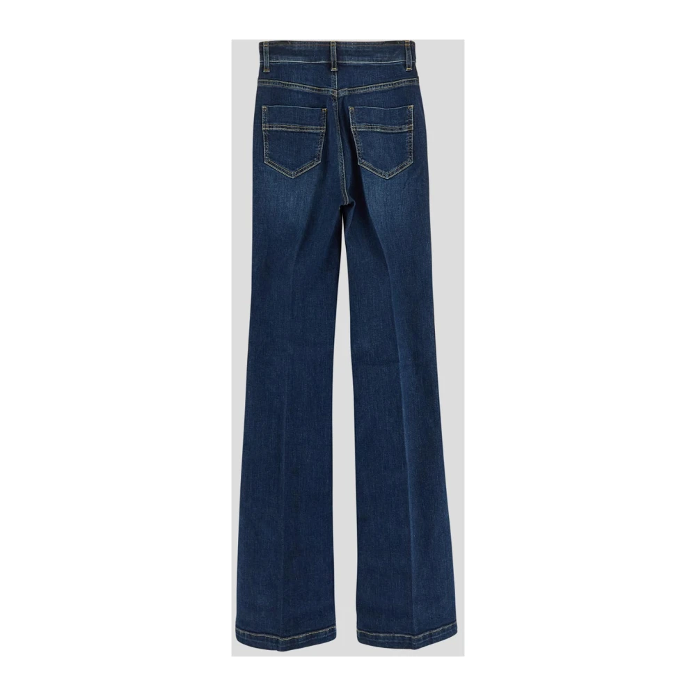 Elisabetta Franchi Slim Fit Denim Jeans Blue Dames