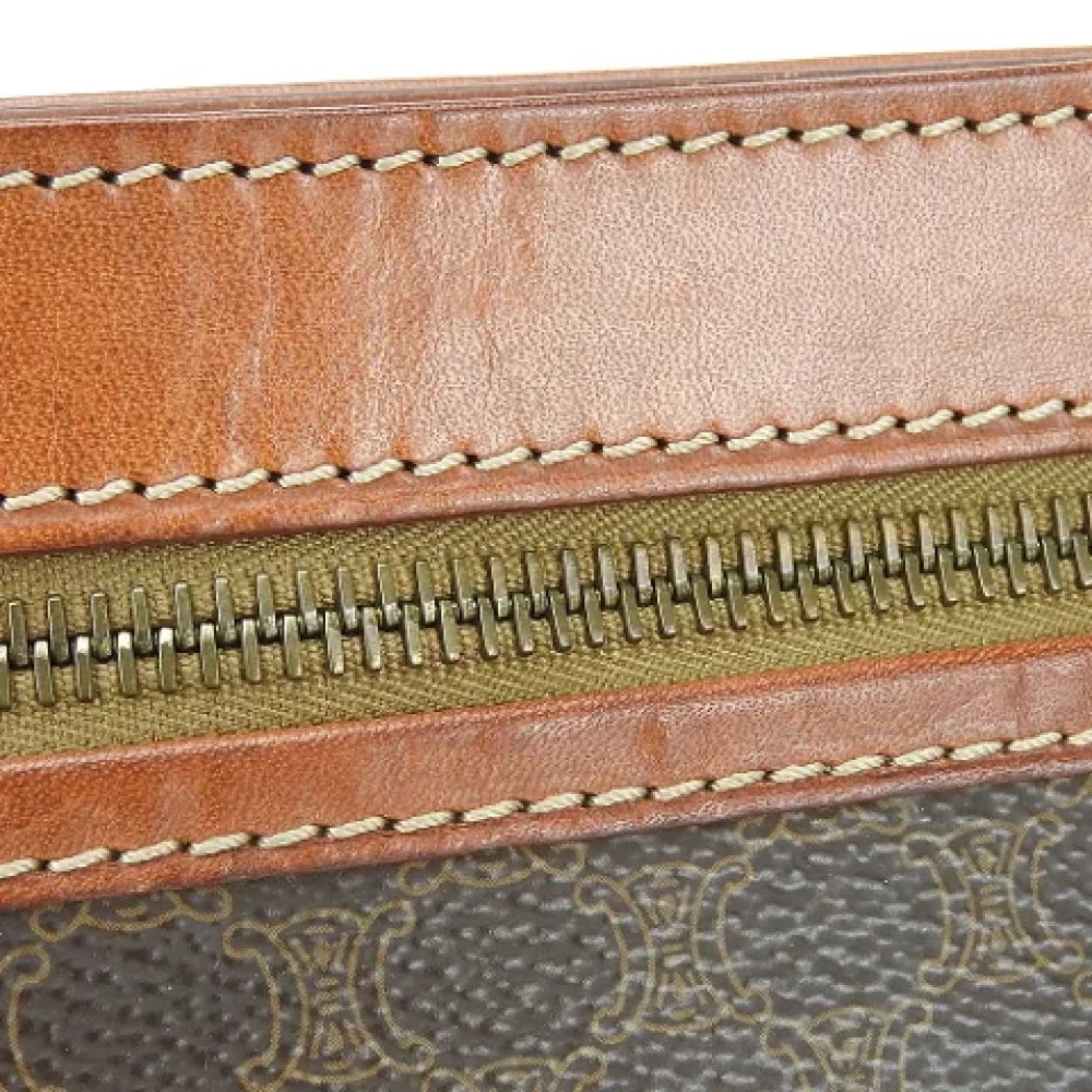 Celine Vintage Pre-owned Canvas handbags Brown Dames