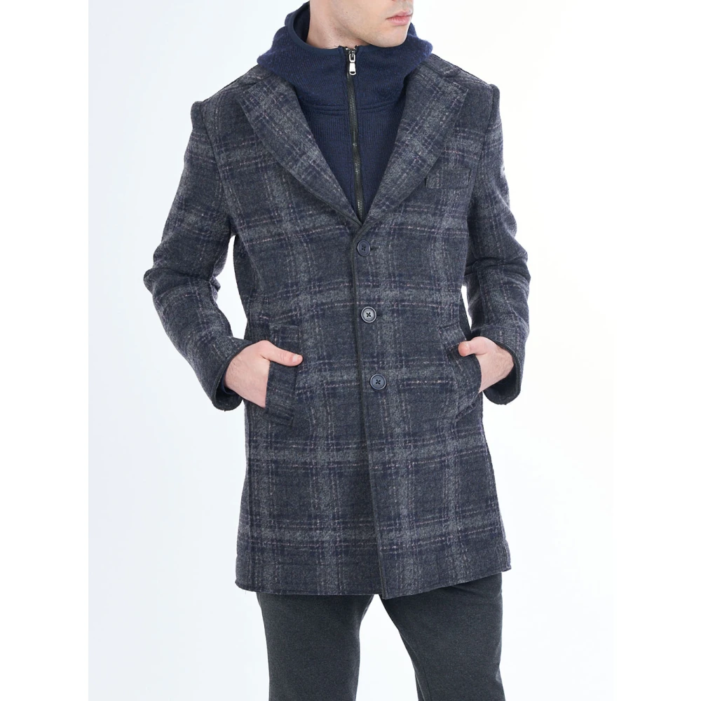 YES ZEE Stijlvolle Jassen Collectie Blue Heren