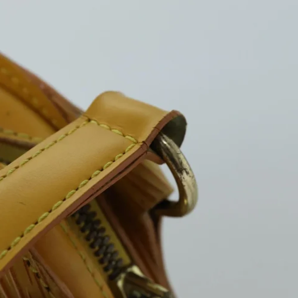 Louis Vuitton Vintage Pre-owned Leather backpacks Yellow Dames
