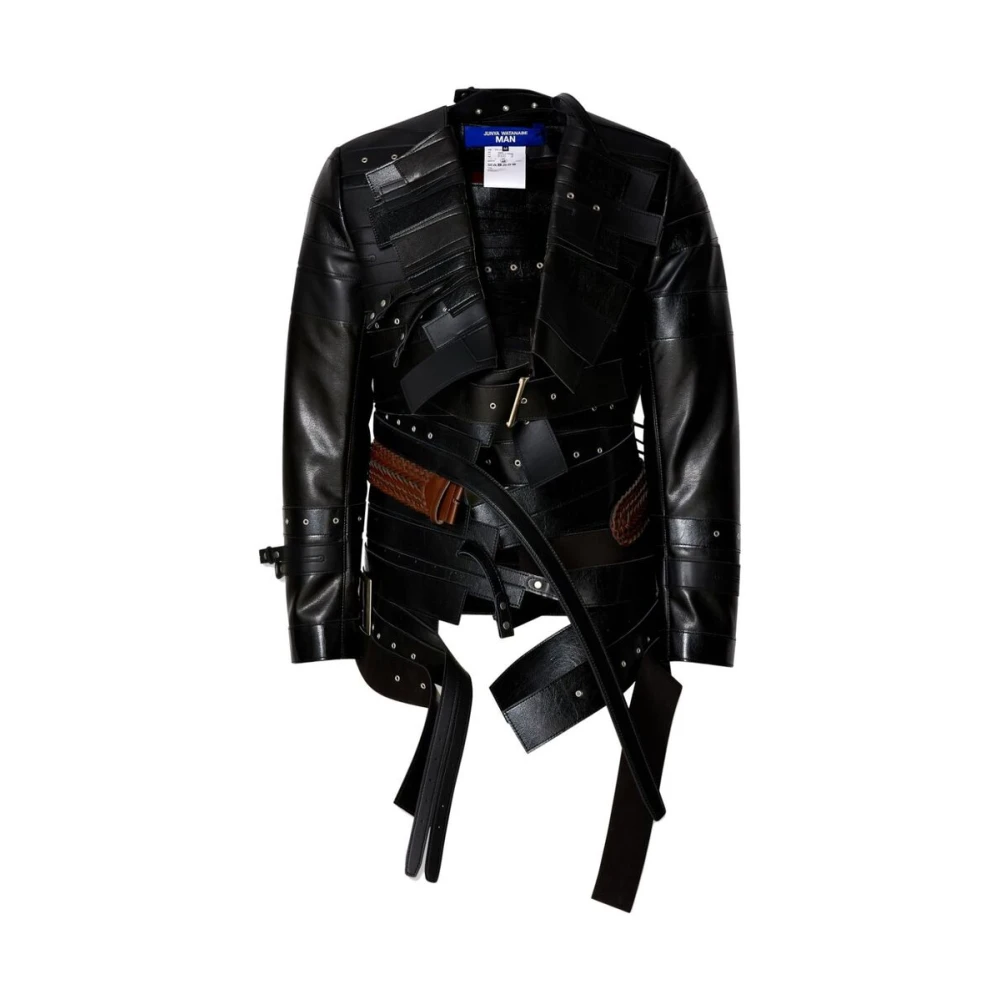 Junya Watanabe Leather Jackets Black Heren