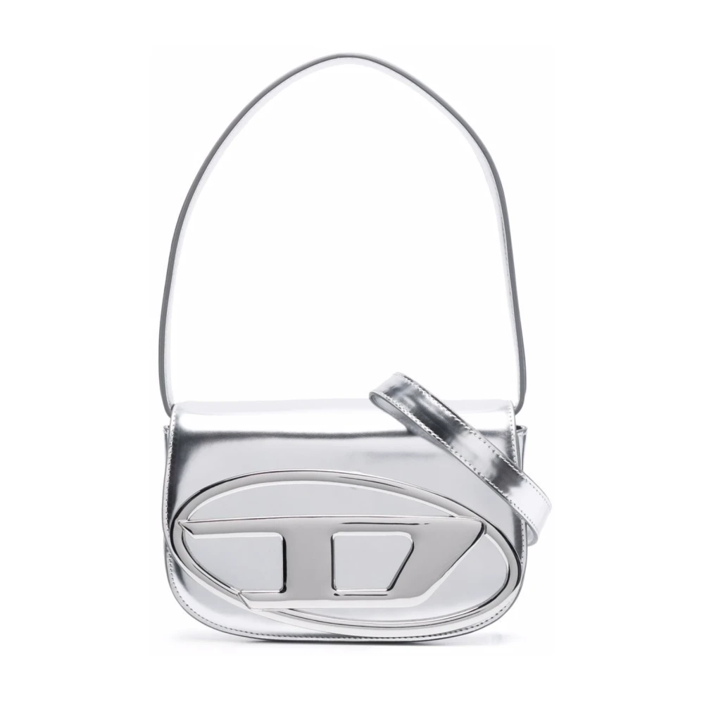 Diesel Zilveren Schoudertas Gray Dames
