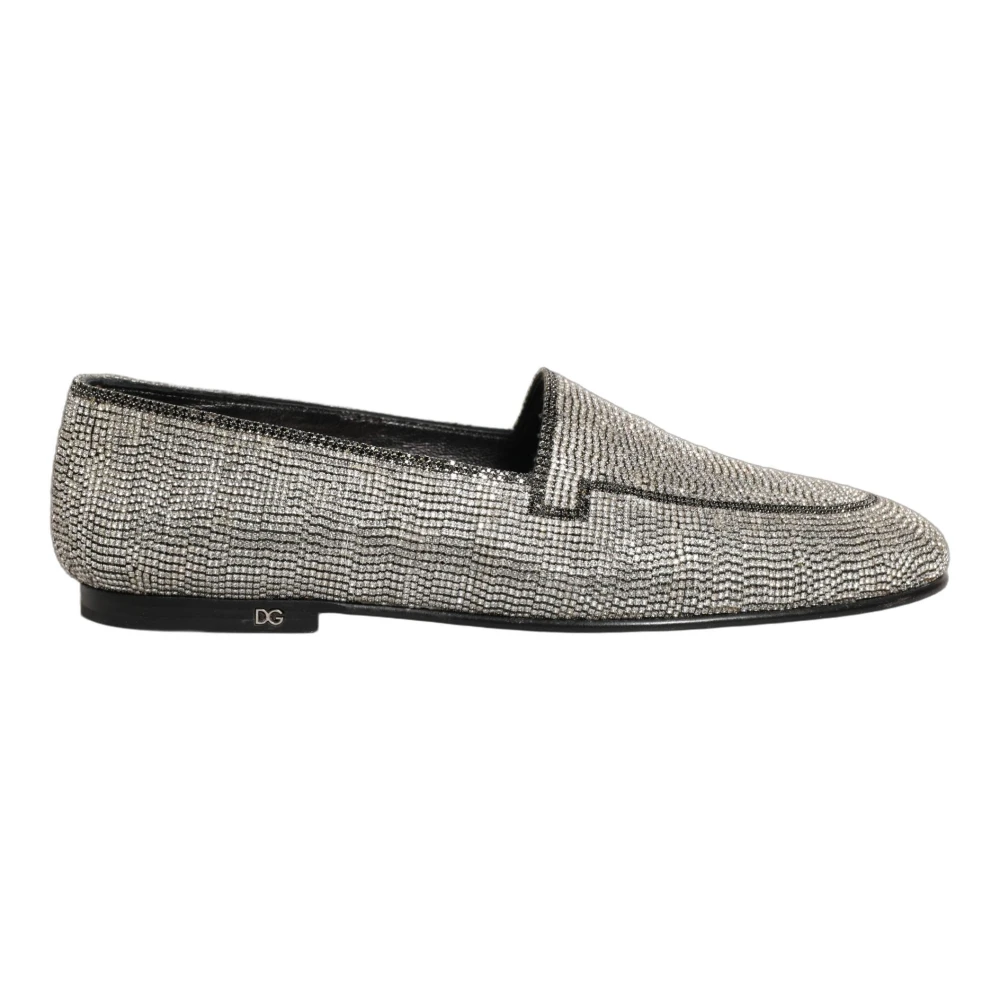 Dolce & Gabbana Men's Gray Loafers Dress Shoes - Loafers - 9 Uk - Shoes