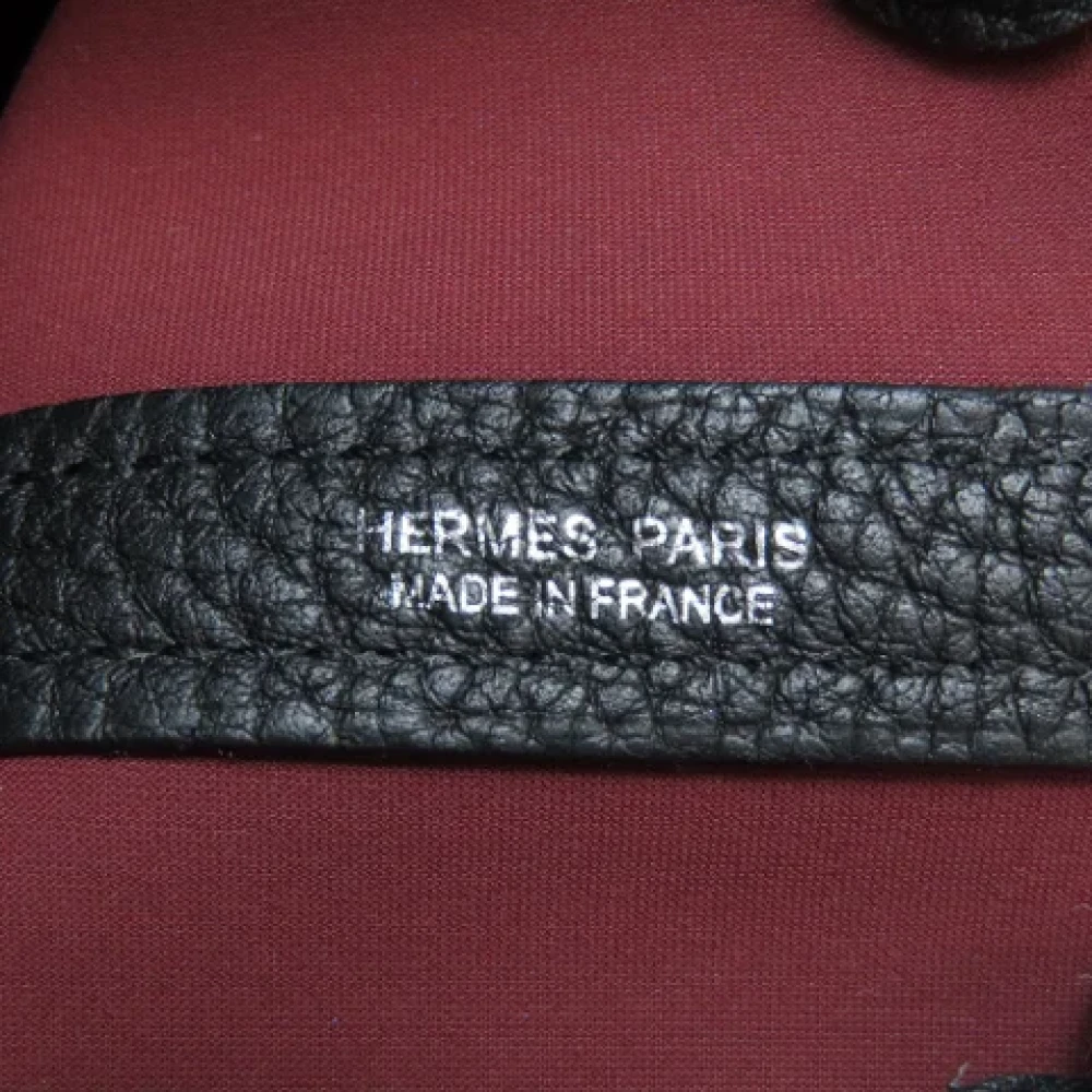 Hermès Vintage Pre-owned Leather totes Black Dames
