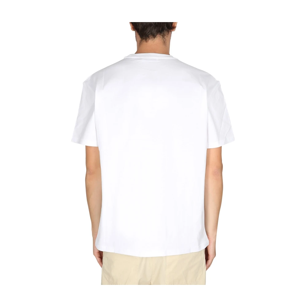 JW Anderson Anker Applicatie Oversized T-Shirt White Heren