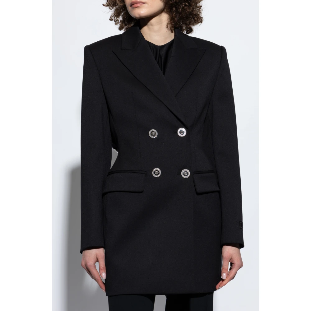 Versace Jurk met uitsnijding aan de achterkant Black Dames