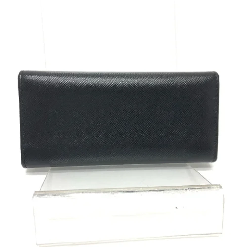 Prada Vintage Pre-owned Canvas key-holders Black Dames