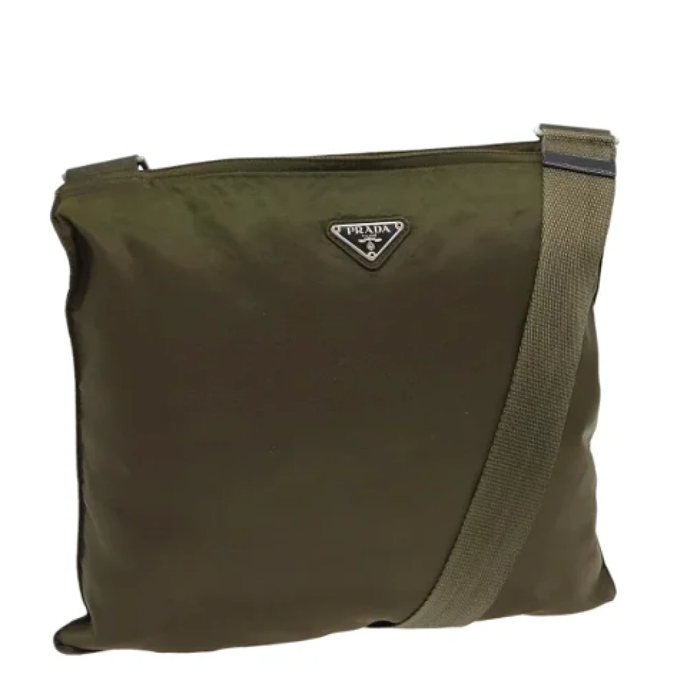 Prada Vintage Pre-owned Nylon prada-bags Brown Dames