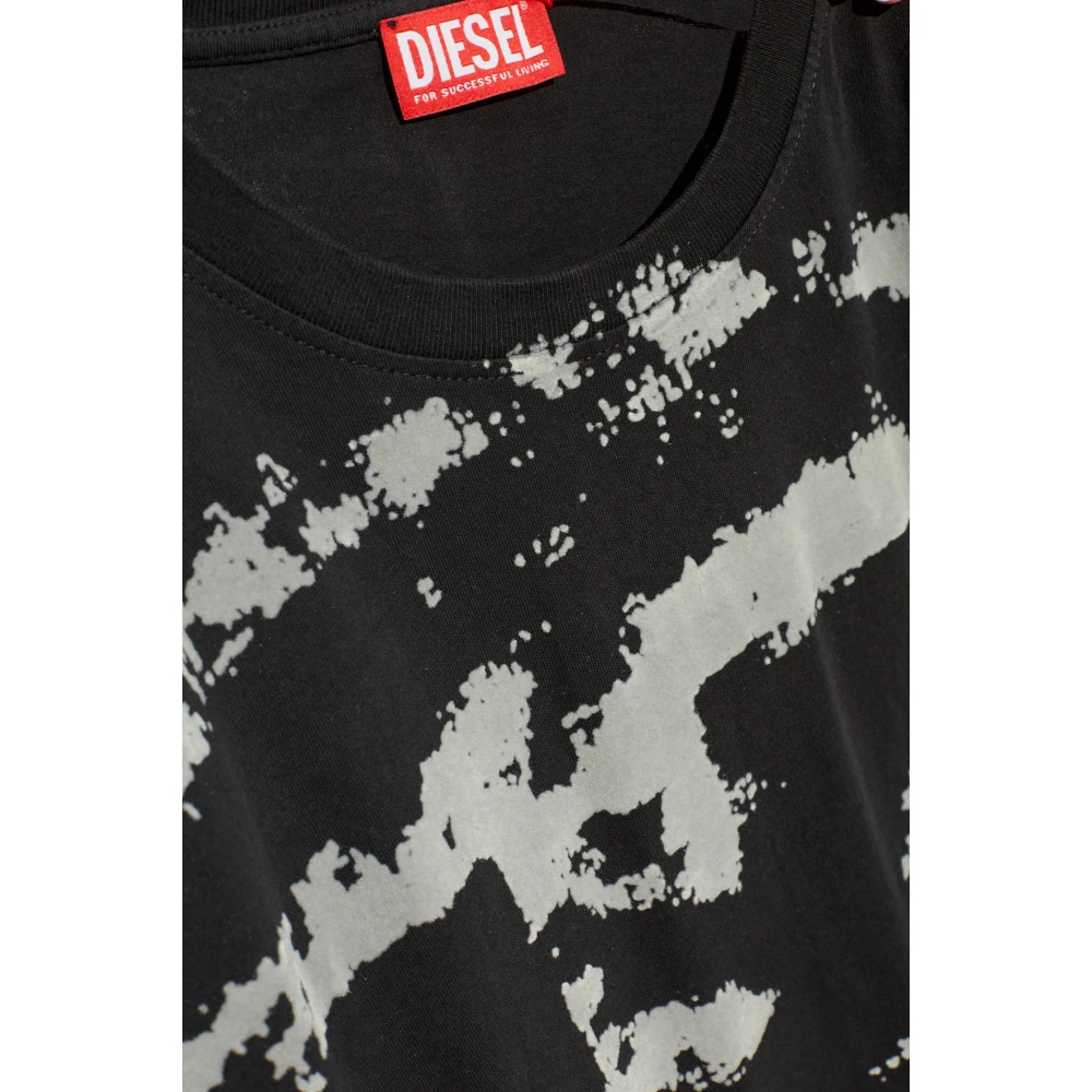 Diesel T-shirt T-Boxt-N14 Black Heren