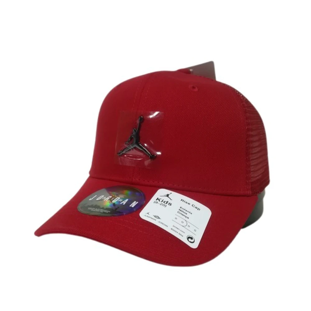 Jordan Rode Metalen Jumpman Trucker Cap Red Unisex