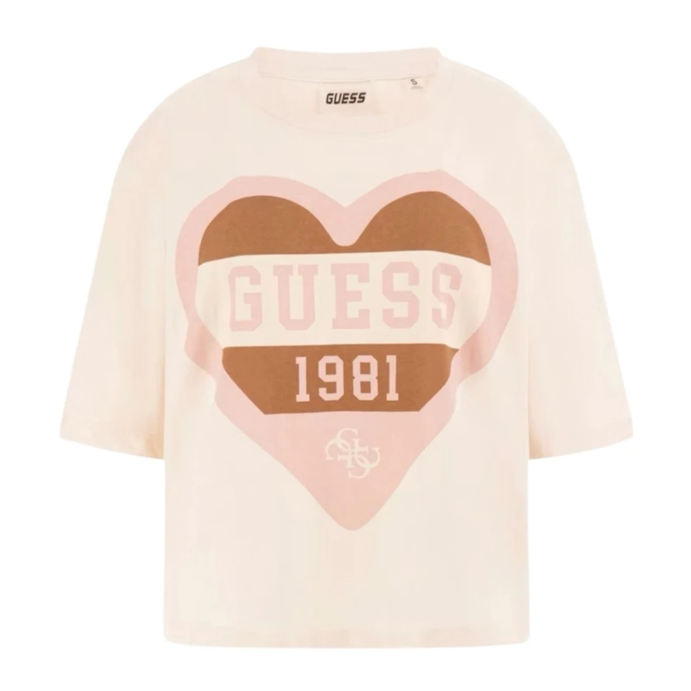 Guess - Tops > T-Shirts - Pink - Guess - Modalova