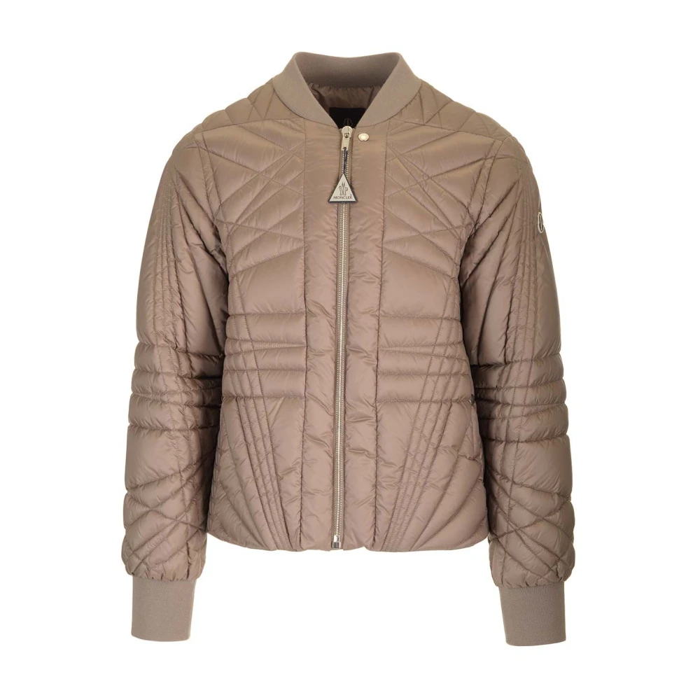 Moncler Brown Bomber Jackets, Male, Xs, Coats