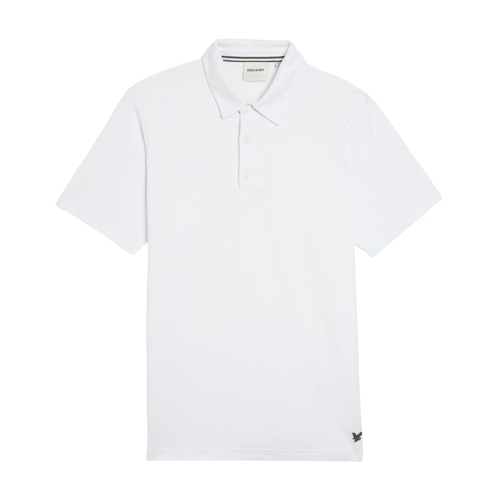 Lyle & Scott SS Polo Shirts Twill Texture Polo Shirt White Heren