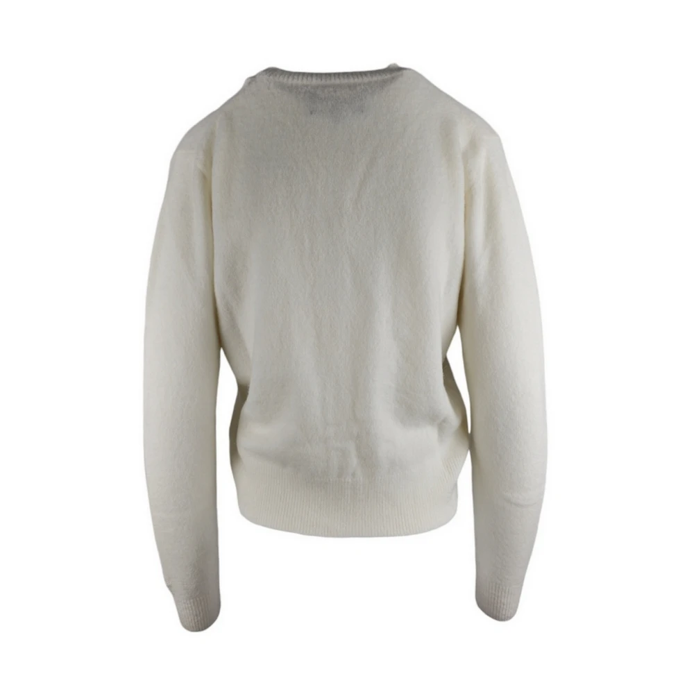 MC2 Saint Barth Witte Trui met Fonkelende Details White Dames