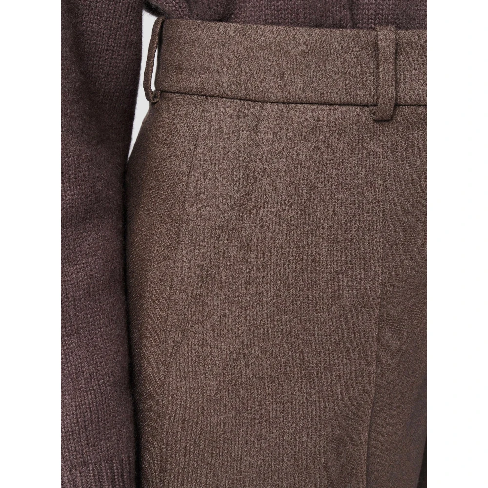 joseph Flannel Alana Broek Wide Leg Brown Dames