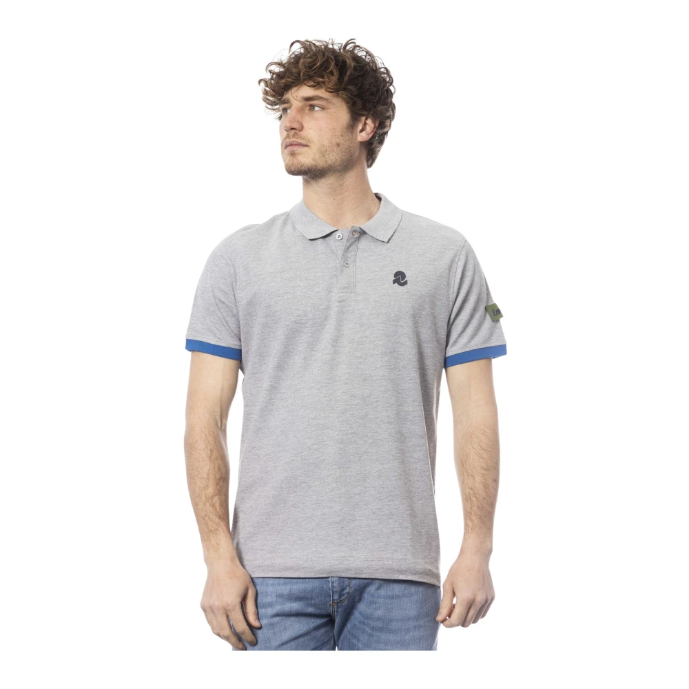 Invicta Polo shirt met korte mouwen en logo Gray Heren