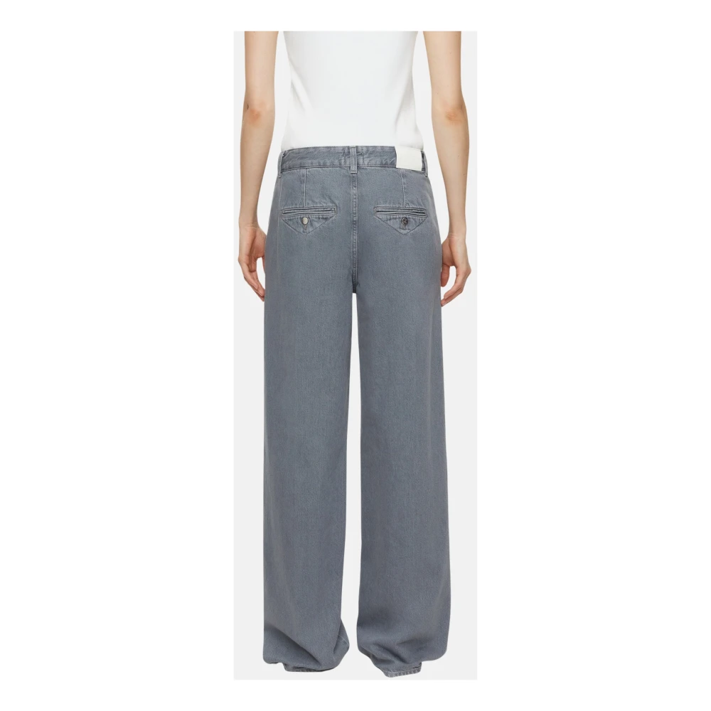 closed Grijze Denim Broek met Rechte Pijpen Gray Dames