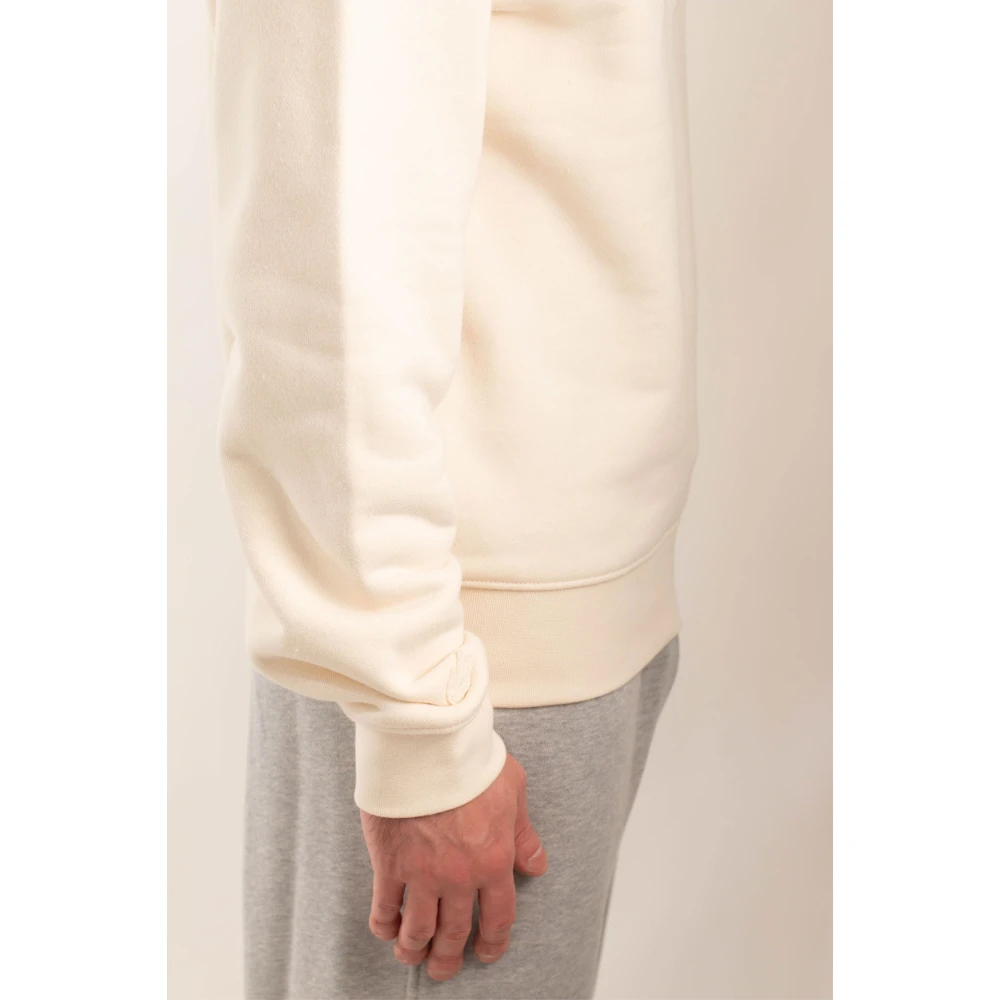 Lacoste Gewatteerde Croc Fleece Sweatshirt Beige Heren