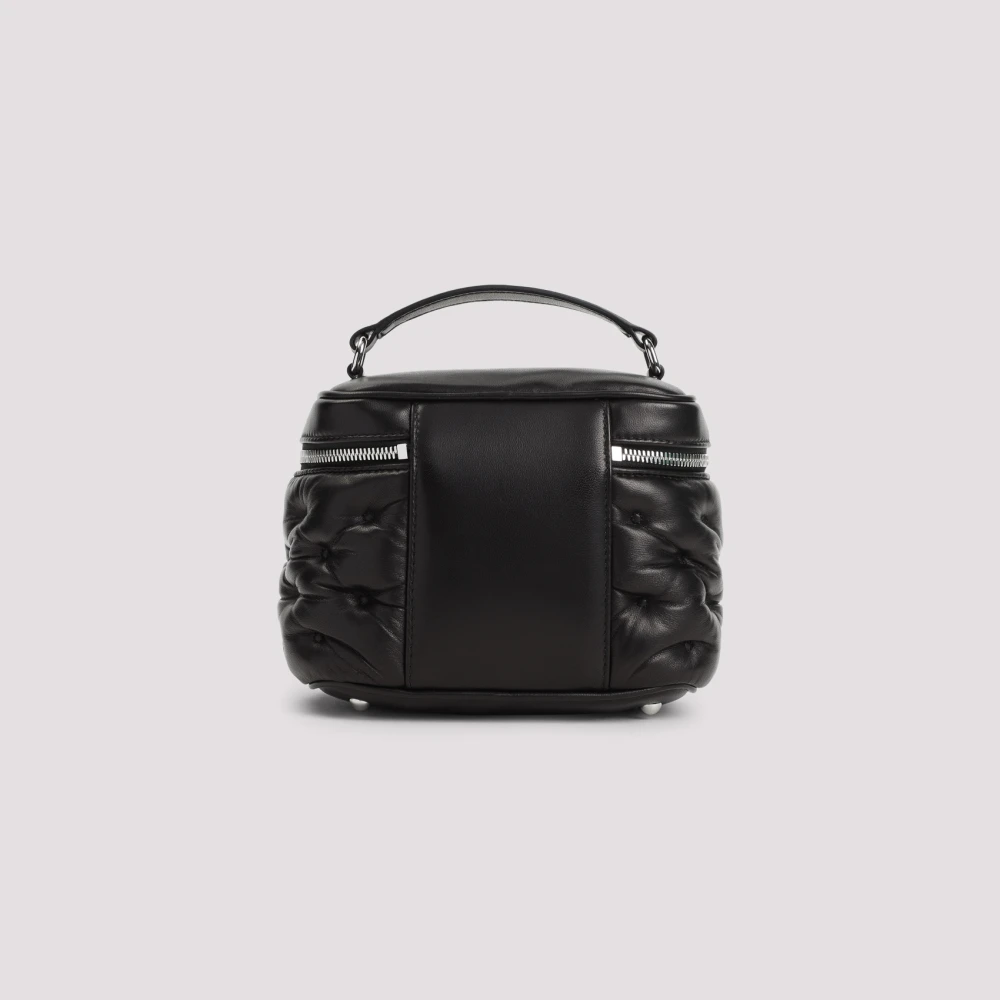 Maison Margiela Geborduurde Toilettas voor Glamoureuze Stijl Black Dames
