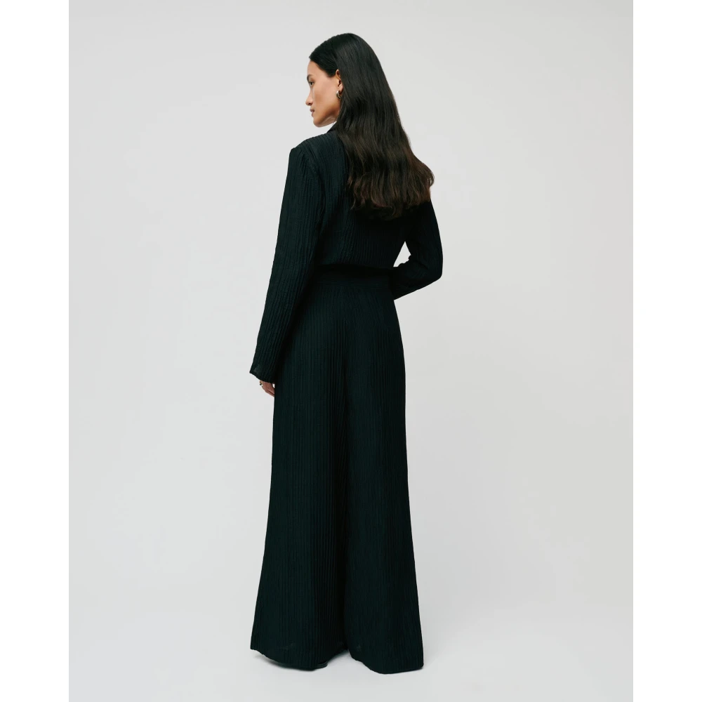 IVY OAK Geplooide Palazzo Broek Black Dames