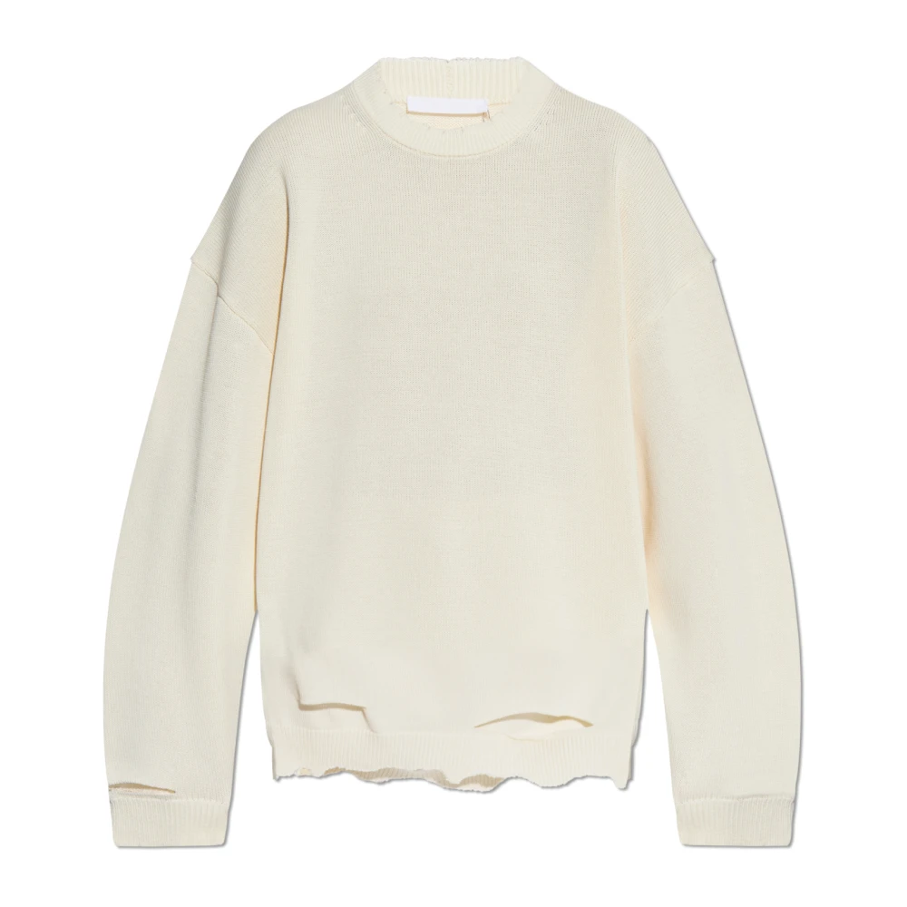 Helmut Lang Versleten trui Beige Dames