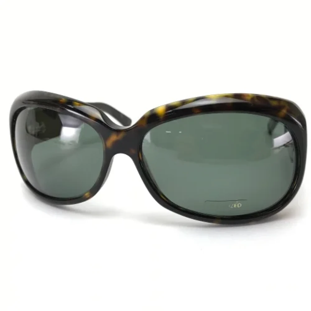 Bottega Veneta Vintage Pre-owned Fabric sunglasses Brown Dames