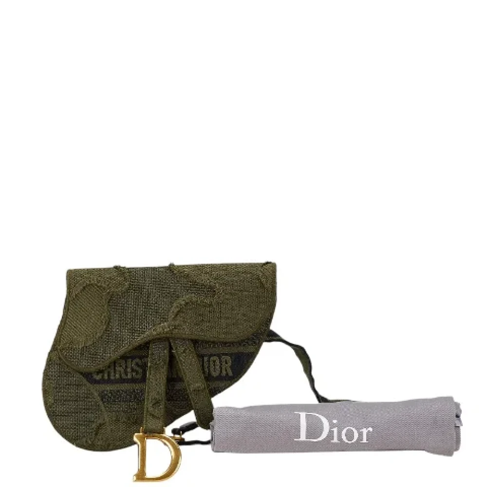 Dior Vintage Pre-owned Canvas dior-bags Green Dames