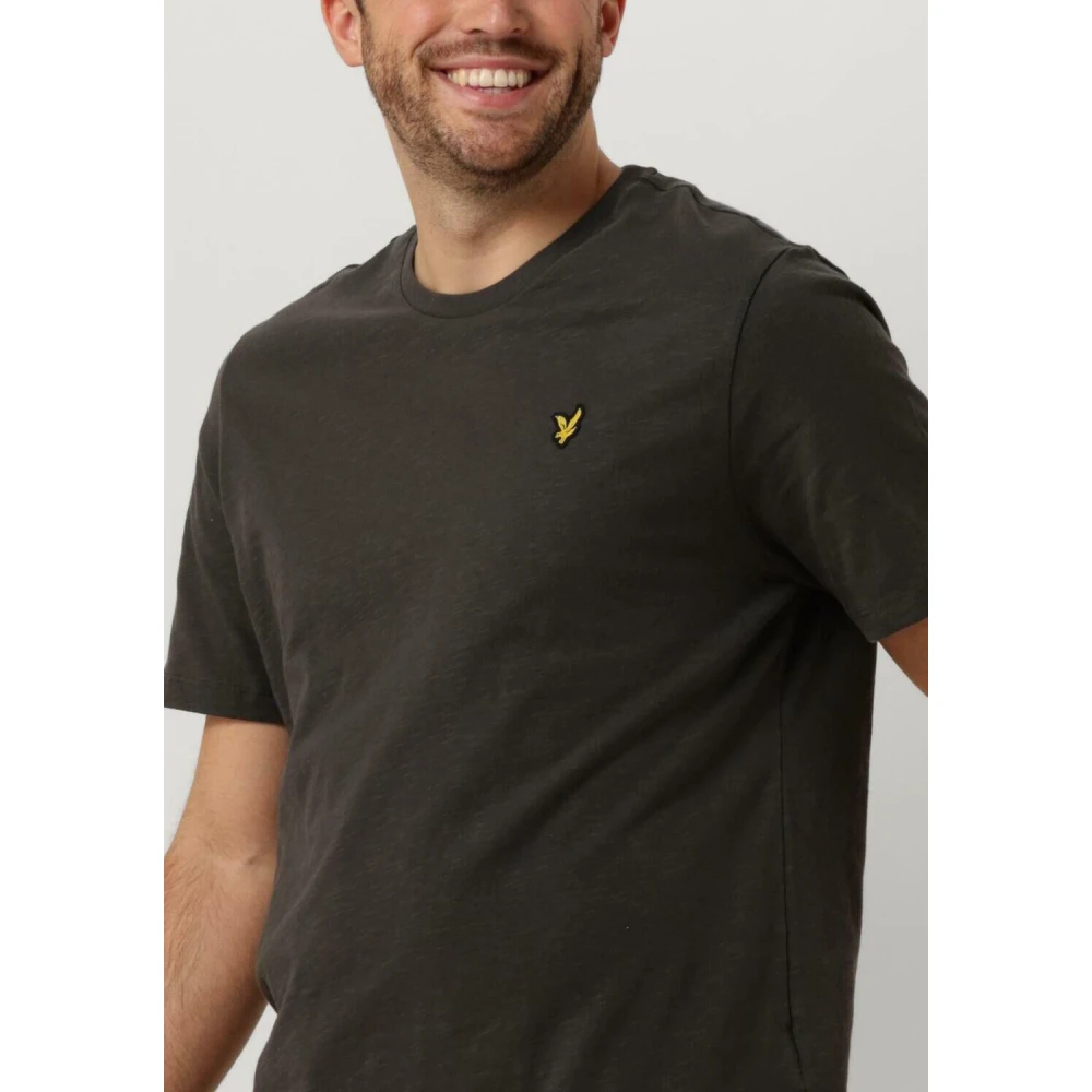 Lyle & Scott Heren Slub T-shirt Green Heren
