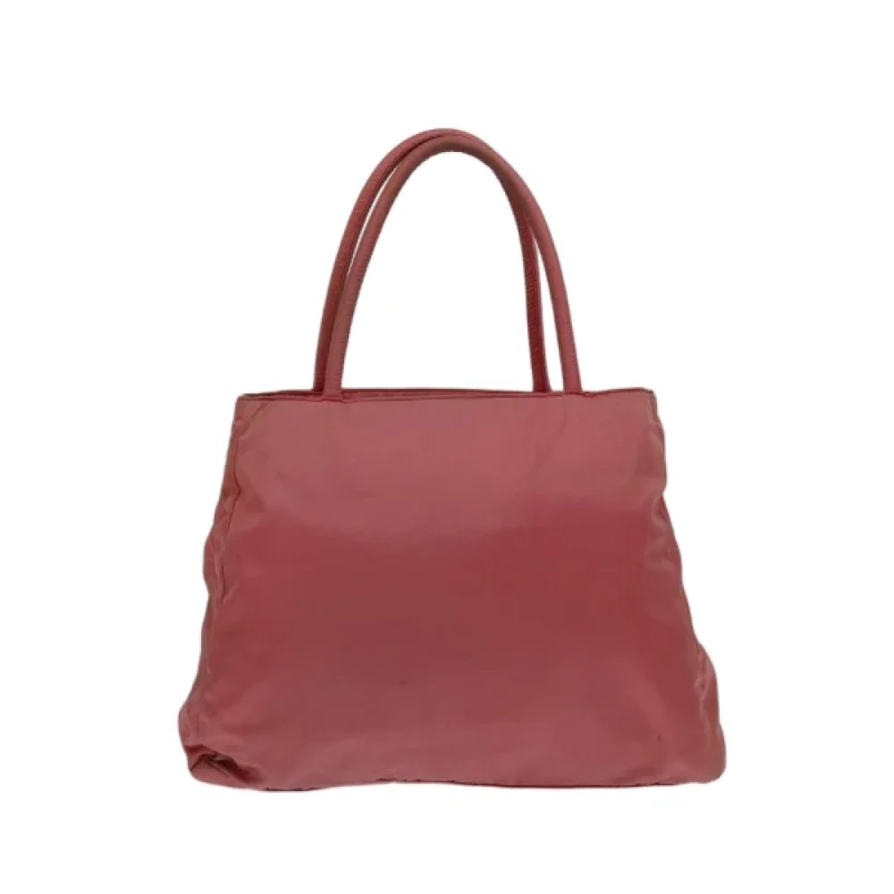 Prada Vintage Pre-owned Nylon handbags Pink Dames