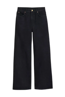 Svarta Wide Leg Jeans Elissa