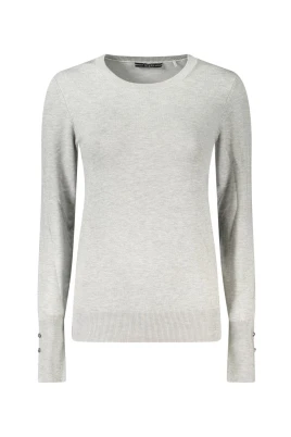 Grå Rhinestone Damtröja