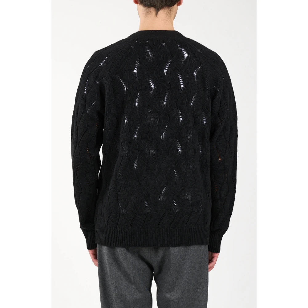 Mauro Grifoni Wollen Cardigan met Knopen Black Heren