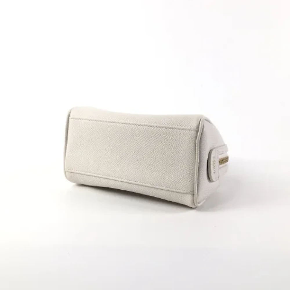Celine Vintage Pre-owned Leather celine-bags White Dames