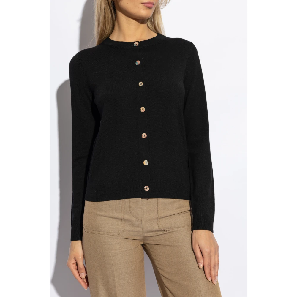PS By Paul Smith Knoop Cardigan Black Dames