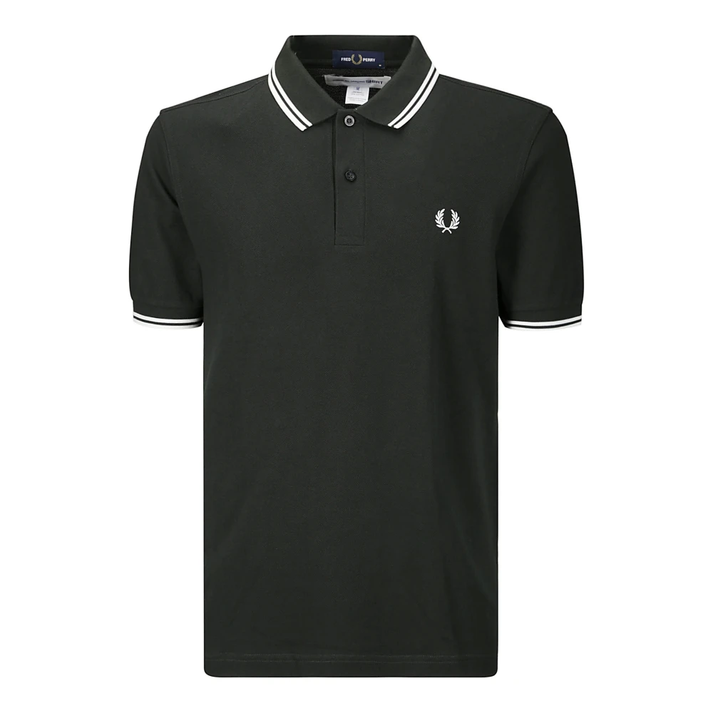 Comme des Garçons Groen Poloshirt met Logoprint Black Heren