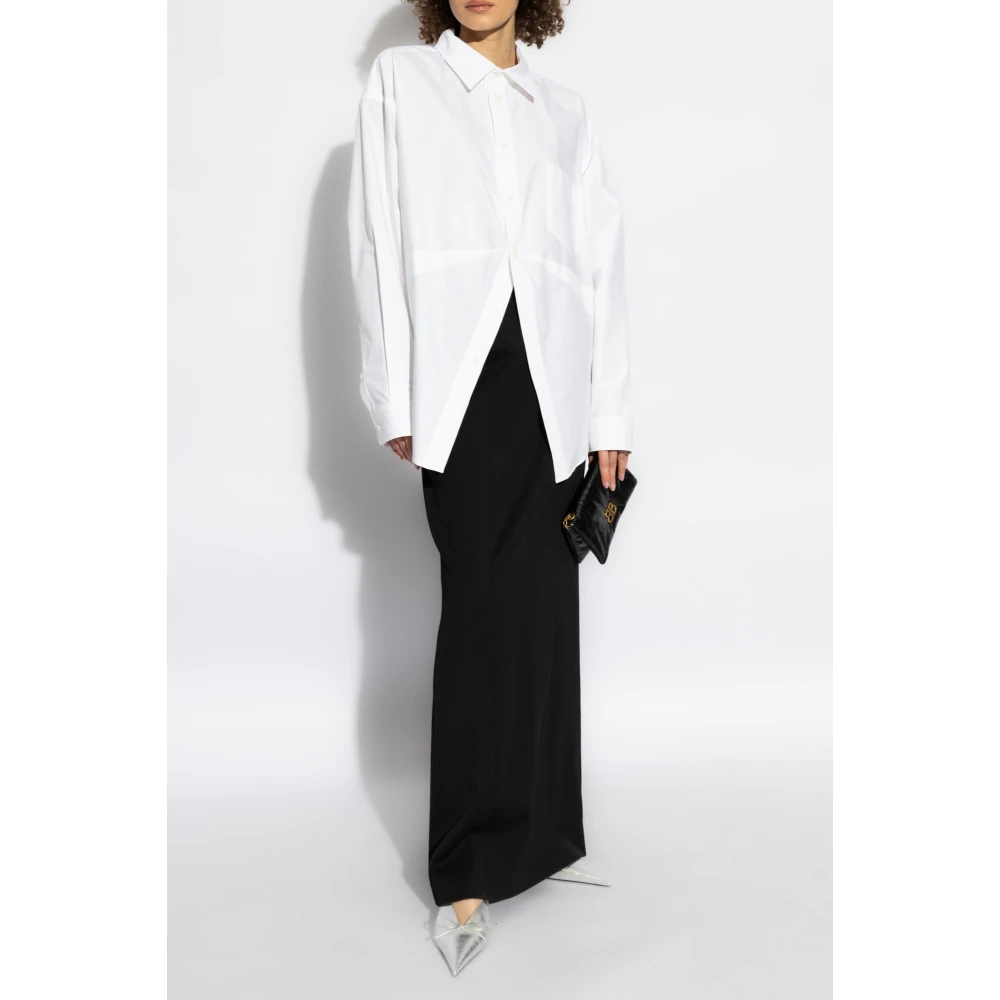 Balenciaga Overhemd met zak White Dames