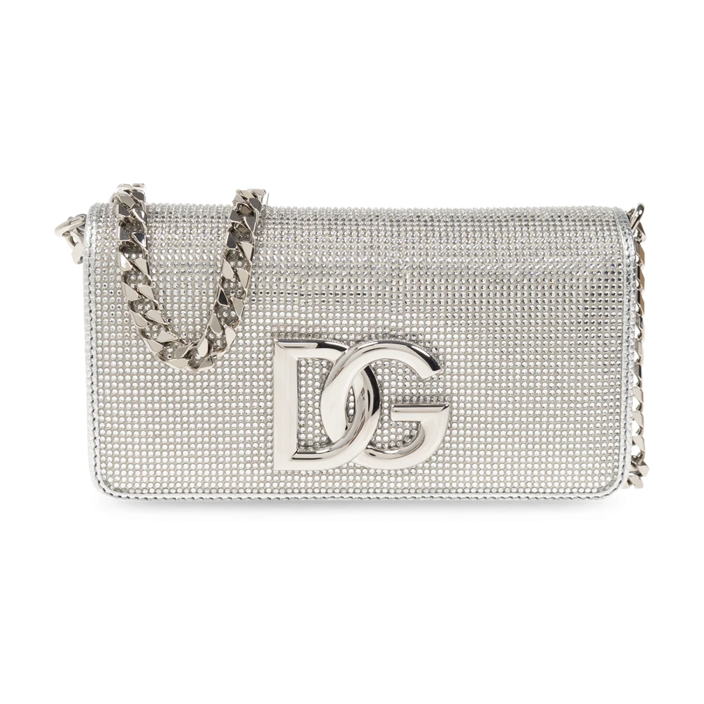 Dolce & Gabbana Schoudertas met kristallen Gray Dames