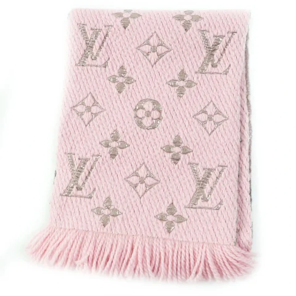 Louis Vuitton Vintage Pre-owned Wool scarves Pink Dames