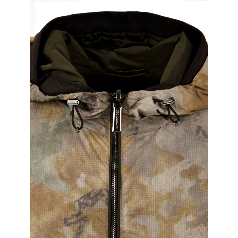 Moorer Omkeerbare hoodie met gebreide manchetten Multicolor Heren