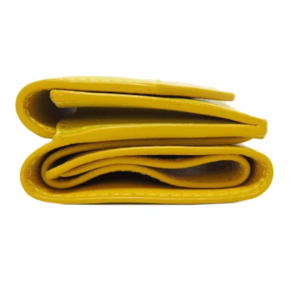 Balenciaga Vintage Pre-owned Leather wallets Yellow Dames