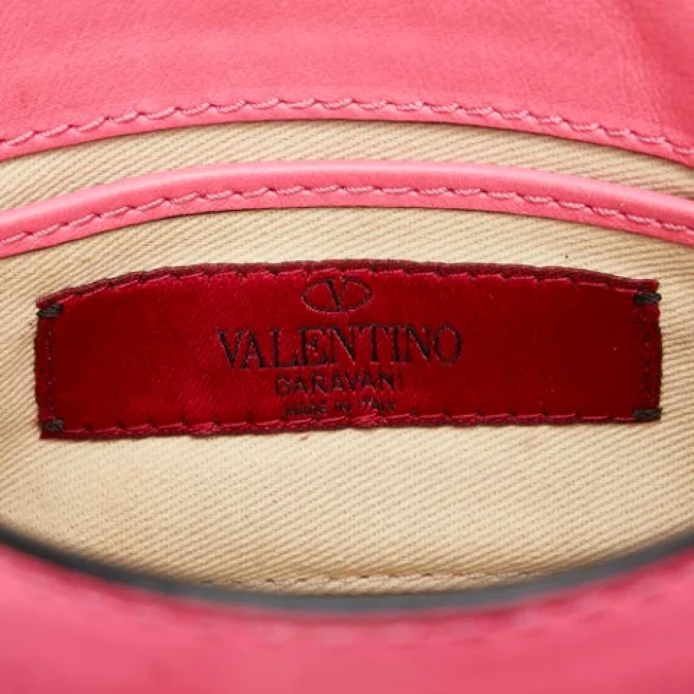 Valentino Vintage Pre-owned Leather shoulder-bags Pink Dames