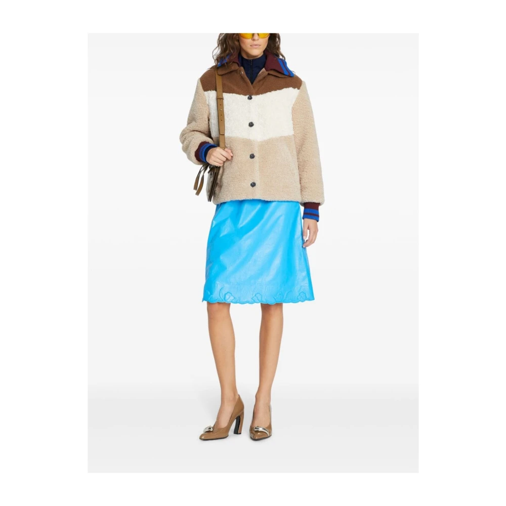 TORY BURCH Wollen Bomberjack Beige Bruin Brown Dames