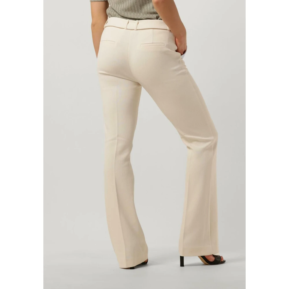 Aaiko Ecru Flarene Vis 420 Broek Beige Dames
