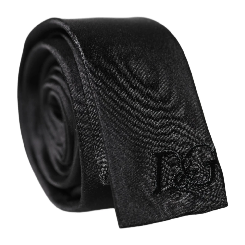 Dolce & Gabbana Men's Black Necktie - Ties - One Size - Accessories