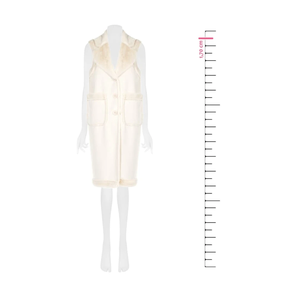 RINASCIMENTO Mouwloze Jas Collectie FW 2024 25 Beige Dames