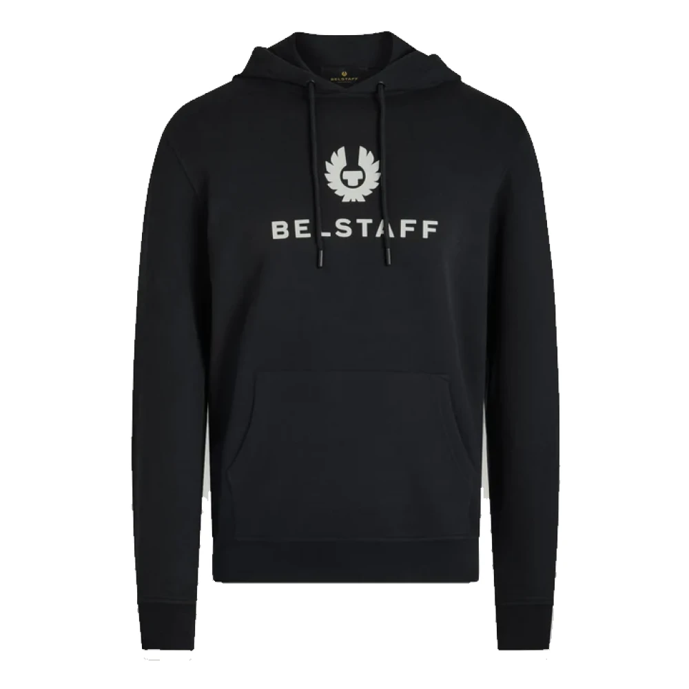 Belstaff Color Block Signature Hoodie Black Heren