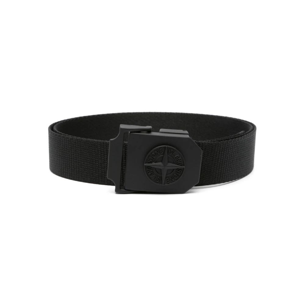 Stone Island Belts - Male - Belts - Black - 90 Cm - Accessories