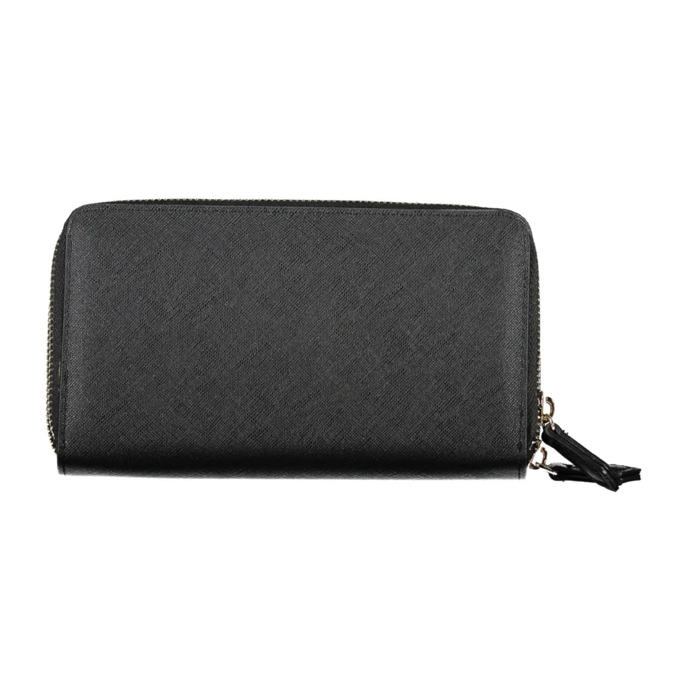 Valentino by Mario Valentino Zwarte damesportemonnee met ritssluiting Black Dames