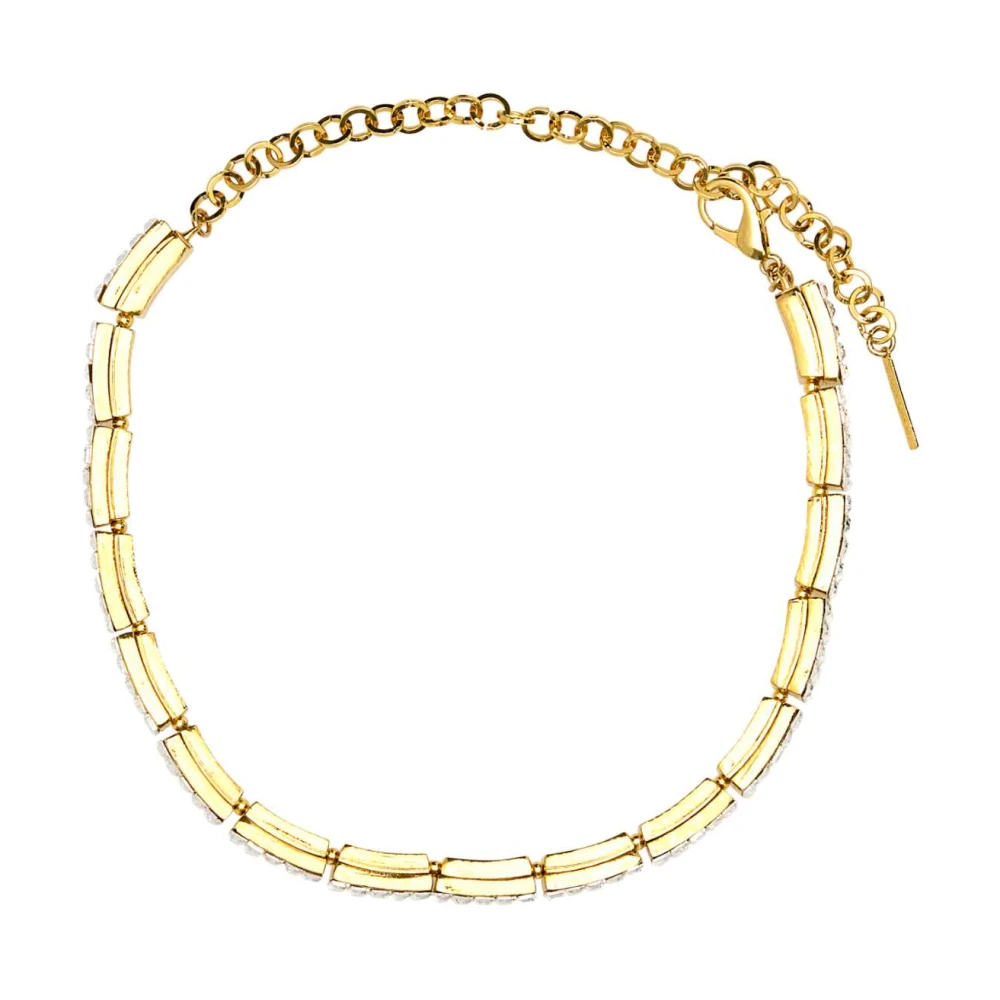 Alessandra Rich Women's Yellow Crystal Baguette Choker Necklace - Necklaces - One Size - Accessories