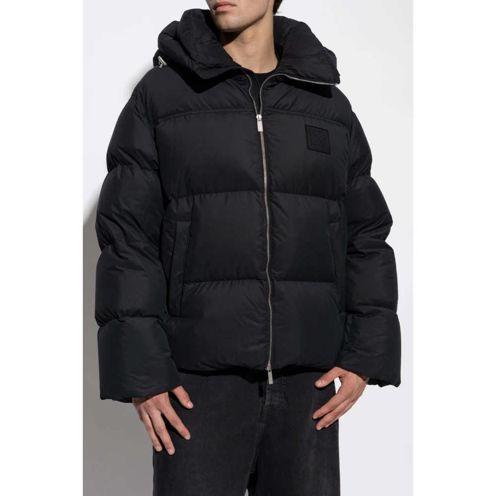 Off White Jas met logo Black Heren